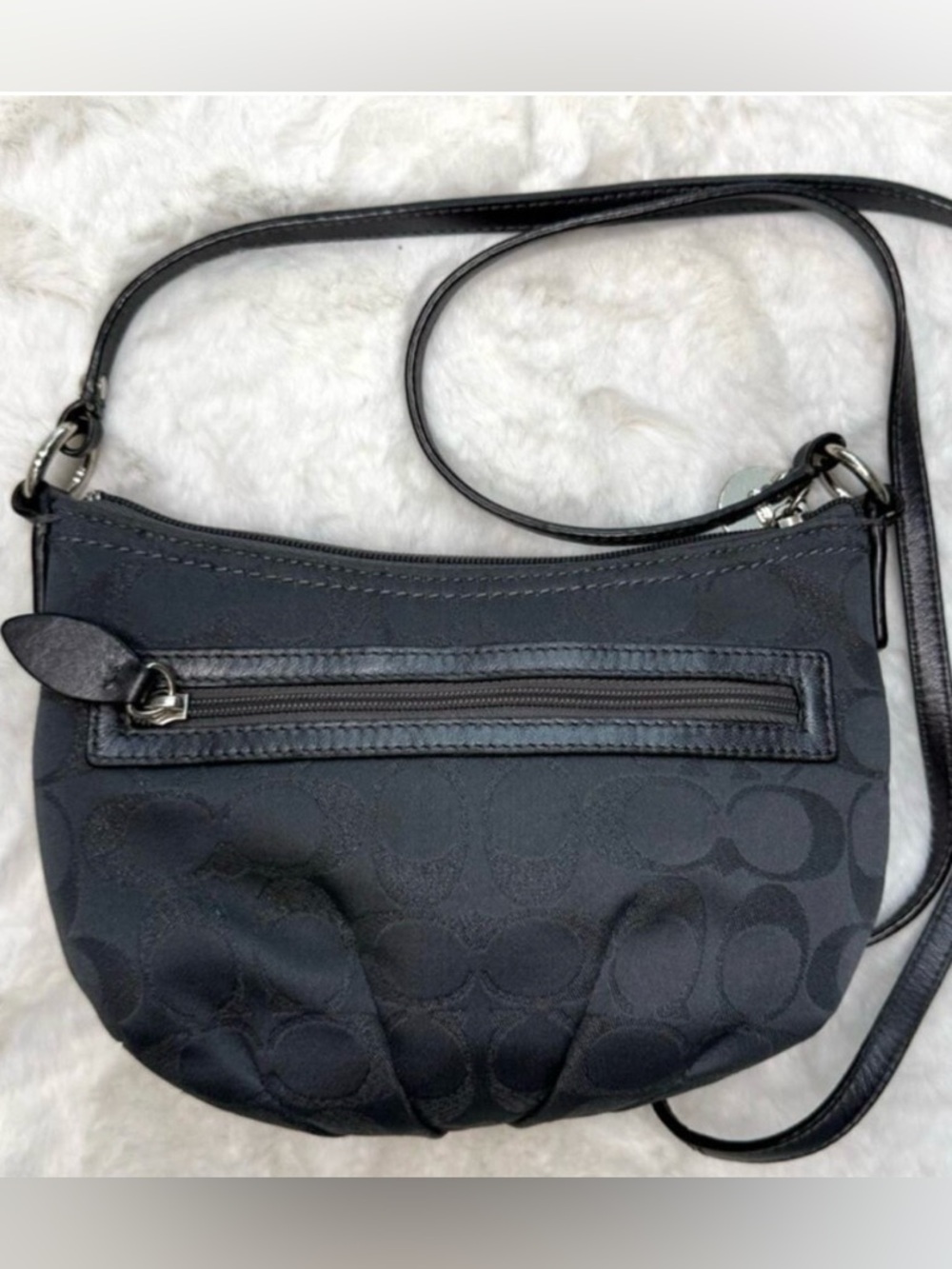 COACH Gray Silver Crossbody